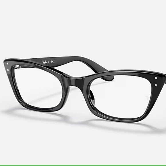 Ray-Ban Prescription Frame Black Glasses with Case - Picture 1 of 8